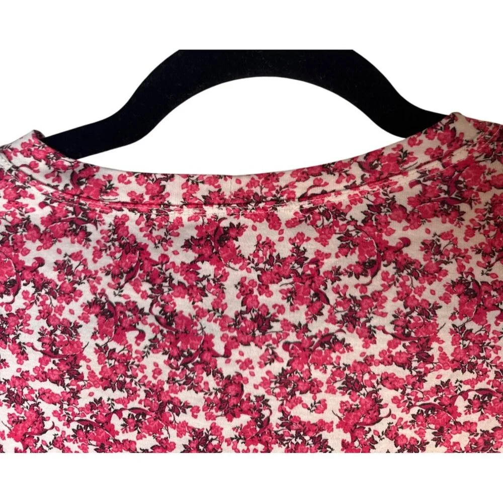 2/$30 ZARA Medium Floral Print Top With Puff Sleeves